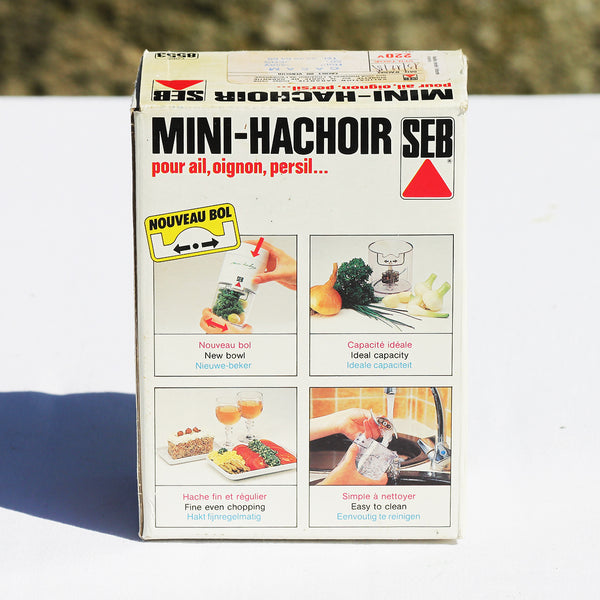 Petit robot vintage mini-hachoir électrique Seb série spéciale 8553