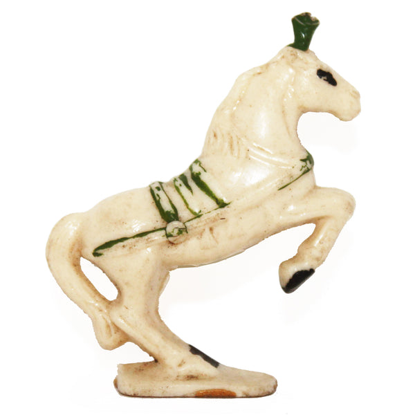 Figurine publicitaire plastique Café Nadi Le Cirque : cheval cabré pompon simple