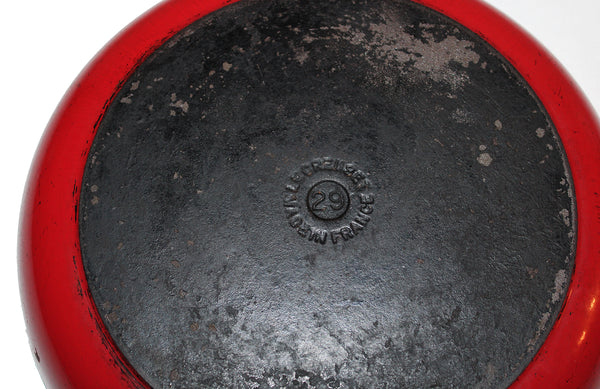 Poêle en fonte vintage le Creuset modèle Mama n° 29 par Enzo Mari