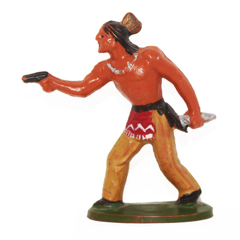 Figurine plastique Jim guerrier indien Far West