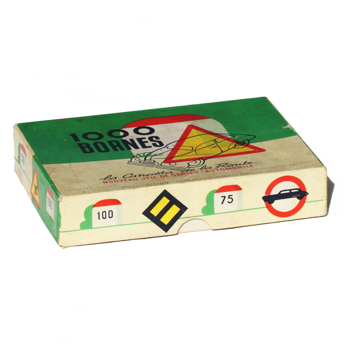 Jeu de société ancien 1000 Bornes 1ère édition de 1956 la Canasta de la Route