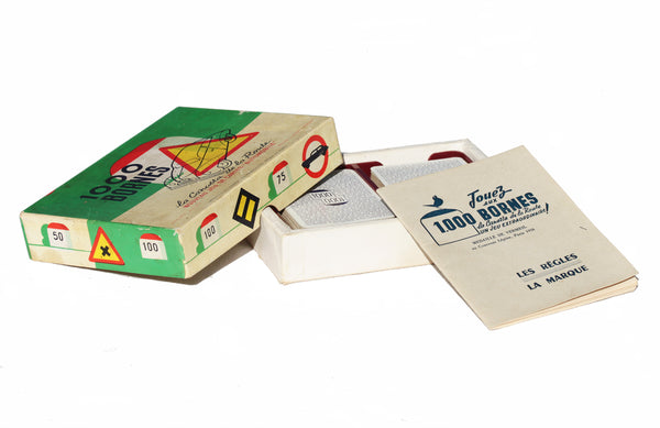 Jeu de société ancien 1000 Bornes 1ère édition de 1956 la Canasta de la Route