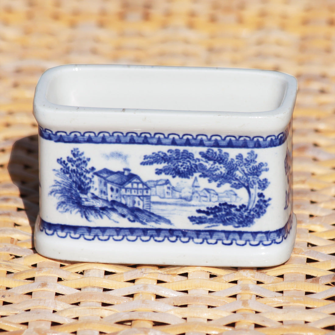 Ancien rond de serviette Villeroy & Boch modèle Burgenland bleu