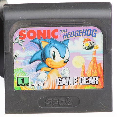 Jeu vidéo cartouche Sega Game Gear Sonic the Hedgehog + étui plastique