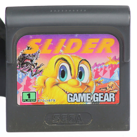 Jeu vidéo cartouche Sega Game Gear Slider + étui plastique