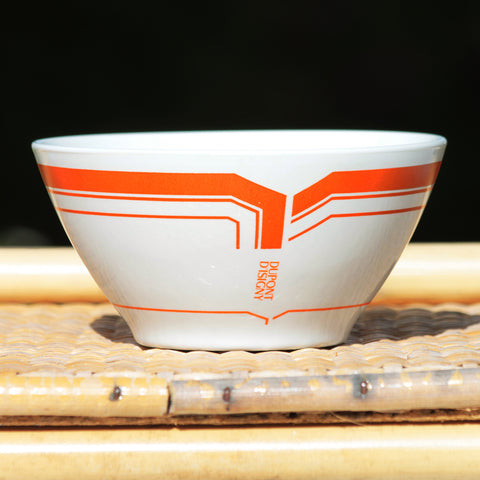 Vintage Dupont d'Isigny advertising bowl in Arcopal