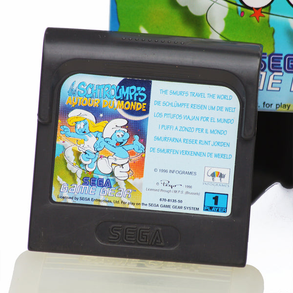 Jeu vidéo Sega Game Gear Les Schtroumpfs autour du Monde en boîte ( Infogrames )