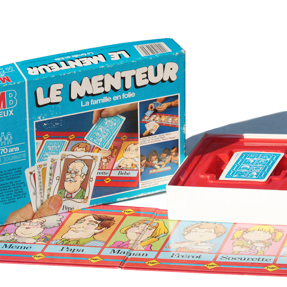 Jeu de société Le Menteur la famille en folie vintage MB Jeux ( 1980 )