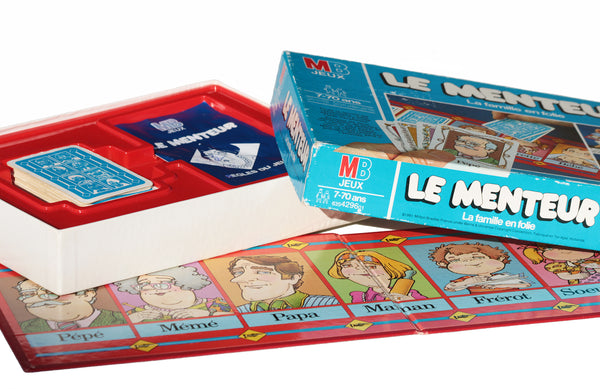 Jeu de société Le Menteur la famille en folie vintage MB Jeux ( 1980 )