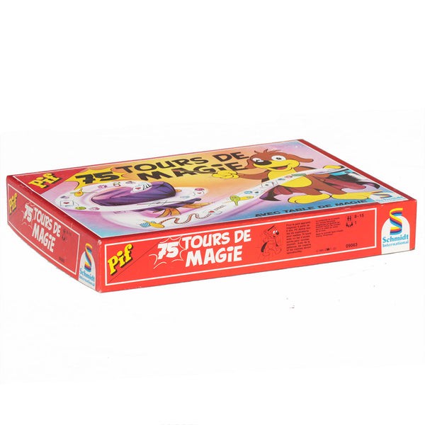 Boîte de jeu vintage Pif : 75 tours de magie Schmidt ( 1985 )