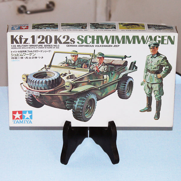 Maquette 1/35 Military Miniature Tamiya vintage Kfz. 1//20 K2s german amphibious Volkswagen jeep