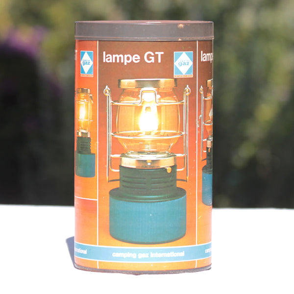 Lampe portative GT à gaz Camping Gaz vintage en boîte