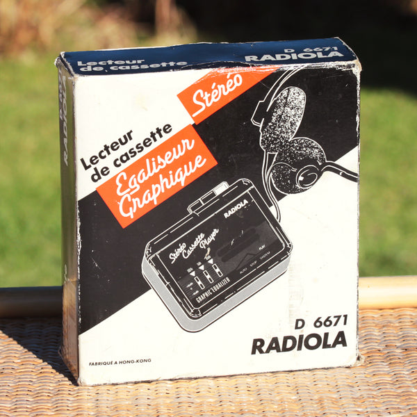 Electro vintage walkman baladeur Radiola D 6671 en boîte