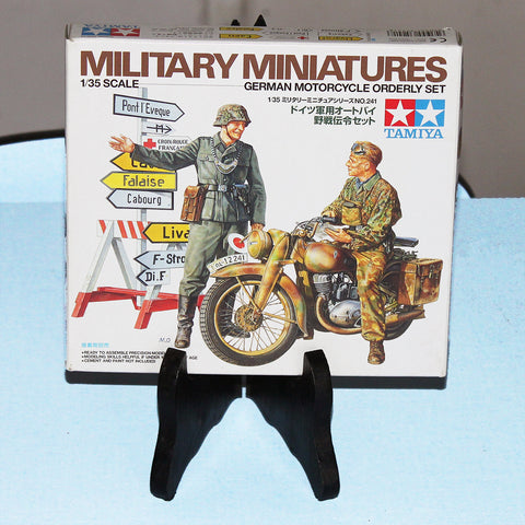 Maquette 1/35 Military Miniatures Tamiya vintage German Motorcycle Orderly Set