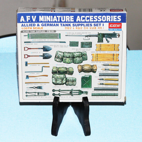 Maquette 1/35 AFV Miniature Accessories Academy vintage Allied & German Tank Supplies Set