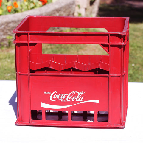 Caisse casier Sicopal à bouteilles publicitaire vintage Coca Cola en plastique