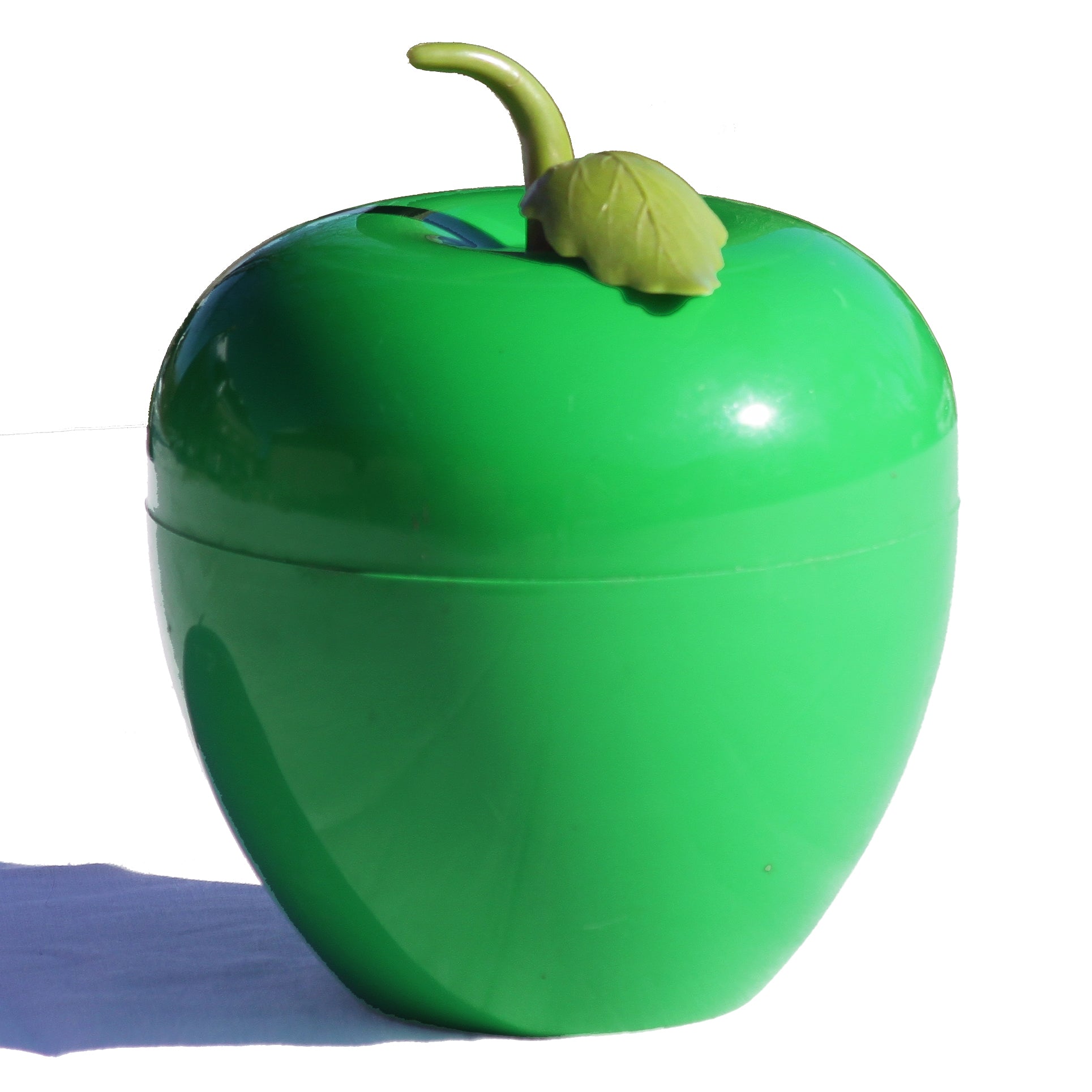 Seau à glaçons vintage S.O.M.M pomme plastique verte