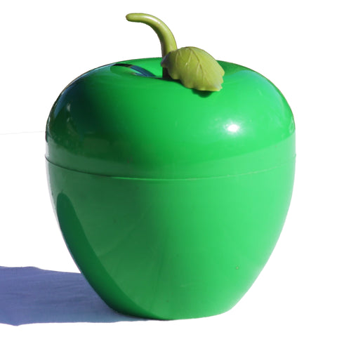 Seau à glaçons vintage S.O.M.M pomme en plastique vert