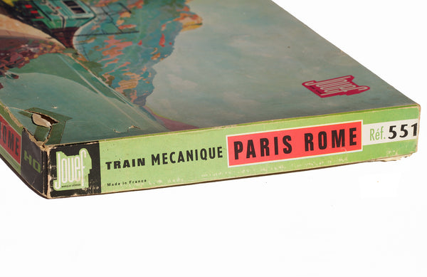 Jouet ancien boîte Jouef train mécanique HO Paris Rome réf. 551 ( sans la micheline )