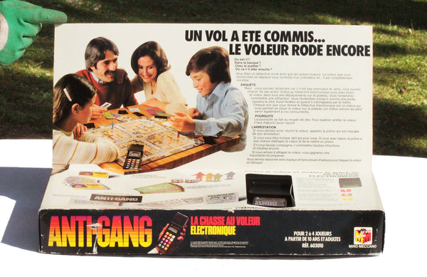 Jeu de société vintage Anti-Gang le détective électronique Miro-Meccano ( 1980 )