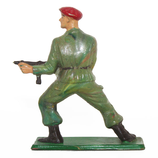 Figurine plastique Starlux soldat béret rouge 39/45 petite casse