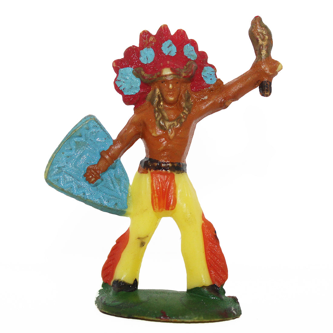 Figurine plastique Cyrnos indien à la torche Far West