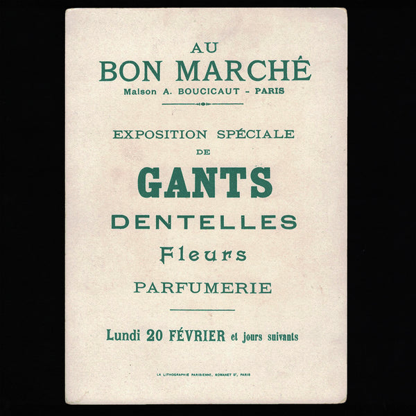 Série complète de 6 anciennes chromos publicitaires Au Bon Marché Le Petit Poucet