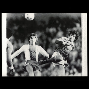 Photo de presse AFP Mexique - Tunisie Mohamed Ali Ben Moussa / Mendizabal Coupe du monde de Football Argentina 1978