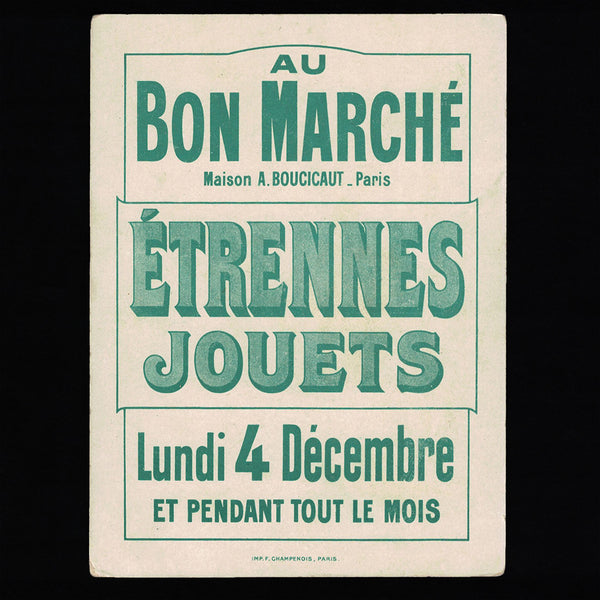 Série de 4 anciennes chromos publicitaires Au Bon Marché Robinson Crusoé