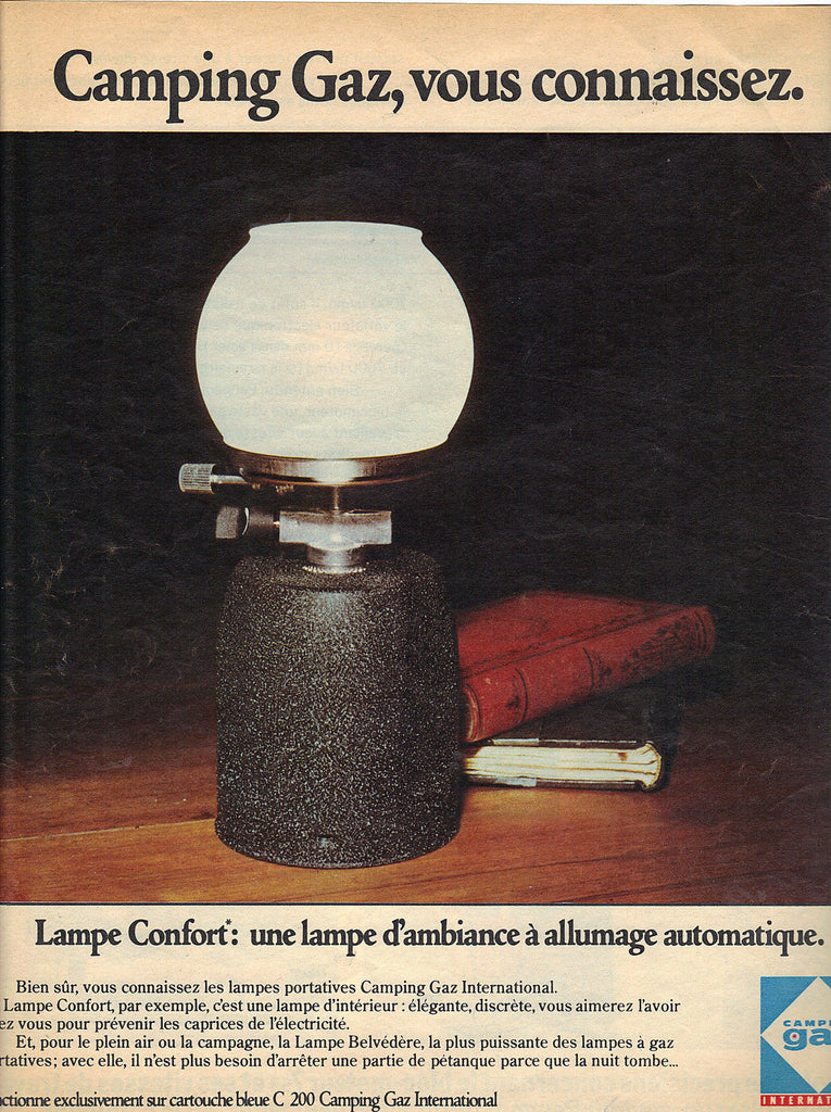 Lampe camping gaz instalux vintage - Objets à collectionner